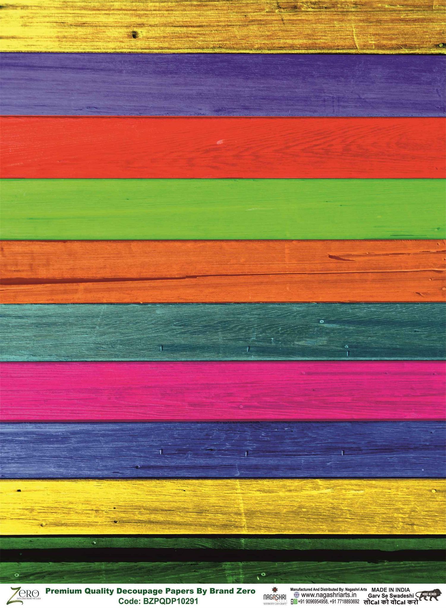 Brand Zero Premium Quality Decoupage Paper Pack of Two - Design Code: BZPQDP10291