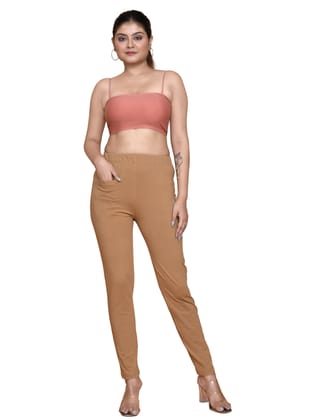 135AFR 4Cats Free Size Royal Kurti Pants - Fawn