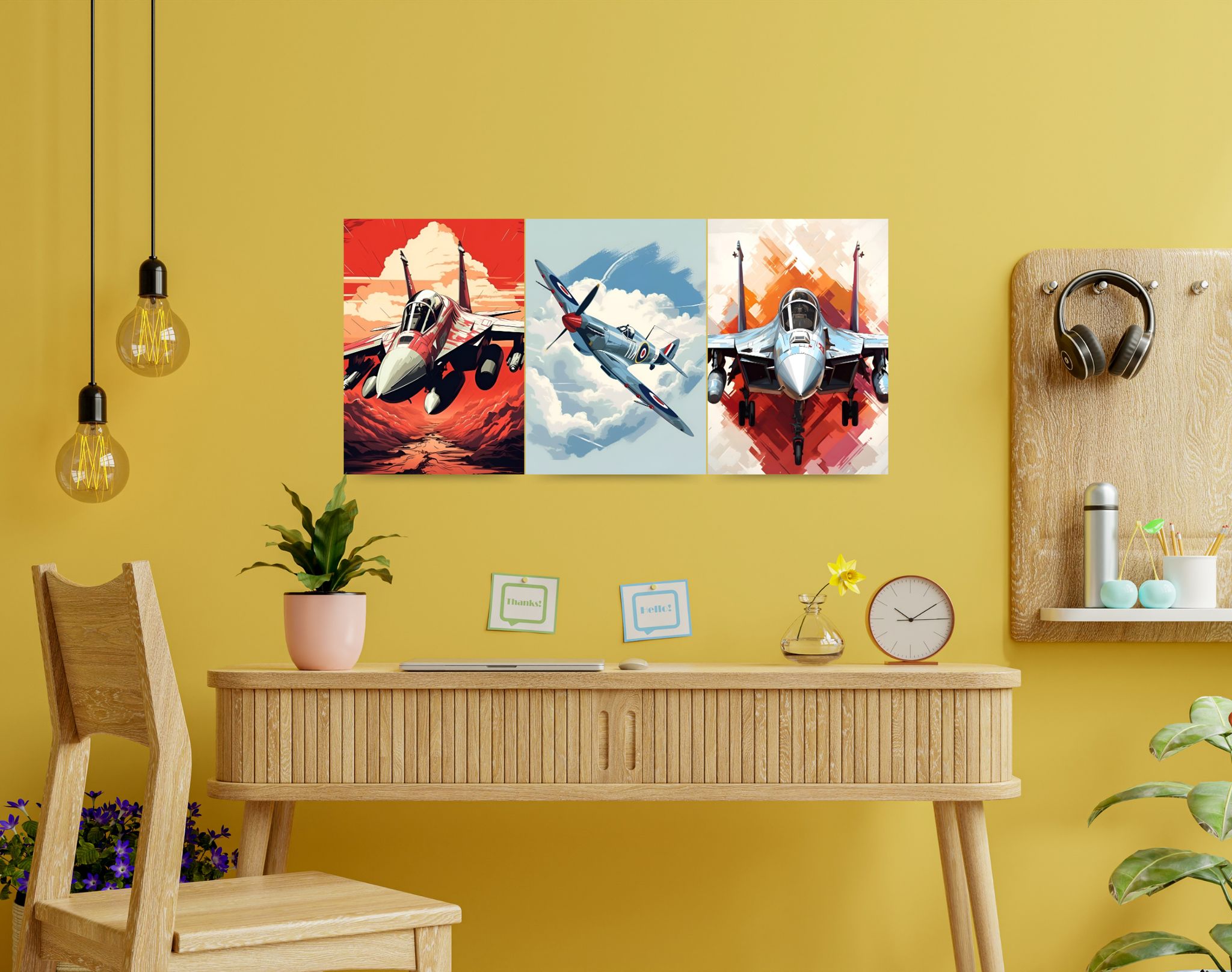 "Fighter Jet"- Shiny & Sturdy Metallic Poster Art That Pops & Sticks-A3