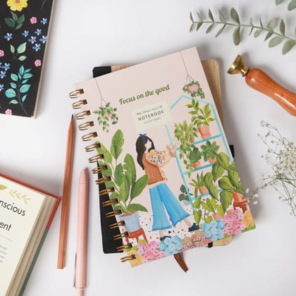 Mindfulness Hard-bound Spiral Notebook-Ruled