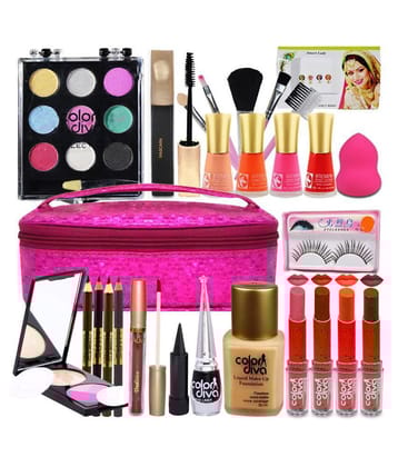 Adbeni Beauty & The Best Brushes With Makeup & Skin Care Home Salon Kit Pack Makeup Kit 150
