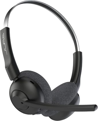 JLab Go Work Pop On-Ear Wireless Headset, Black, 50+ Hours Playtime, Bluetooth Multipoint, Rotating Boom Mic, Noise Canceling MEMS Microphone, Light-Weight and Portable, for PC/Mac or Mobile JLab Go Work Pop On-Ear Wireless Headset, Black, 50+ Hours Play