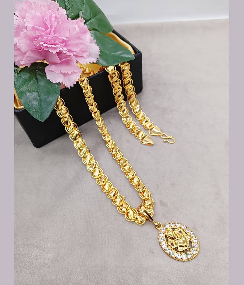 SHANKH-KRIVA Gold Plated Chain ( Set of 1 )
