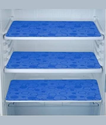 Revexo Set of 3 PVC Blue Fridge Mats