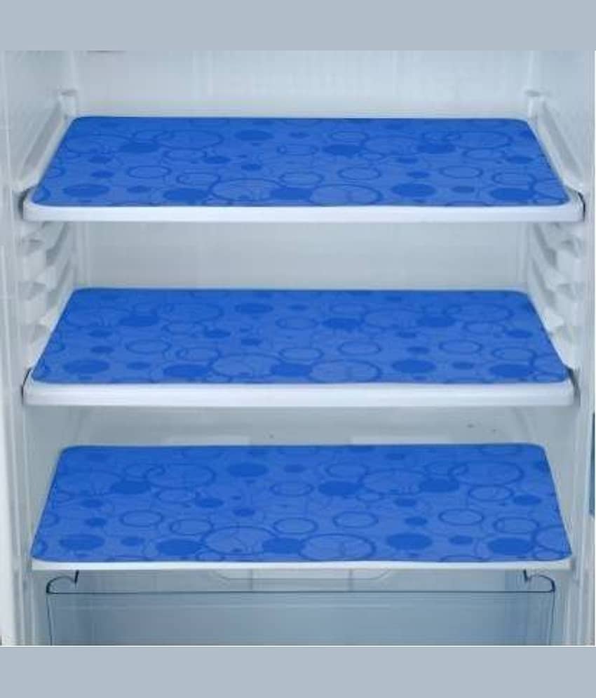 Revexo Set of 3 PVC Blue Fridge Mats
