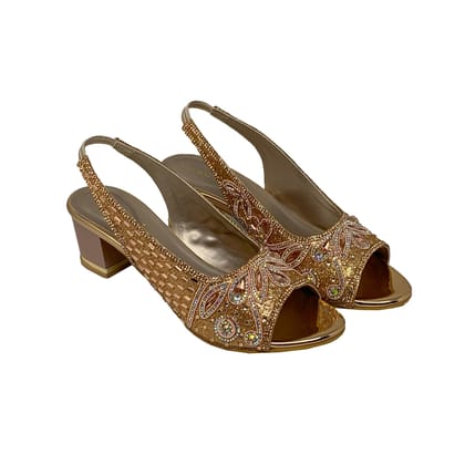 RoseGold Gleam Heels-Rose gold / 36