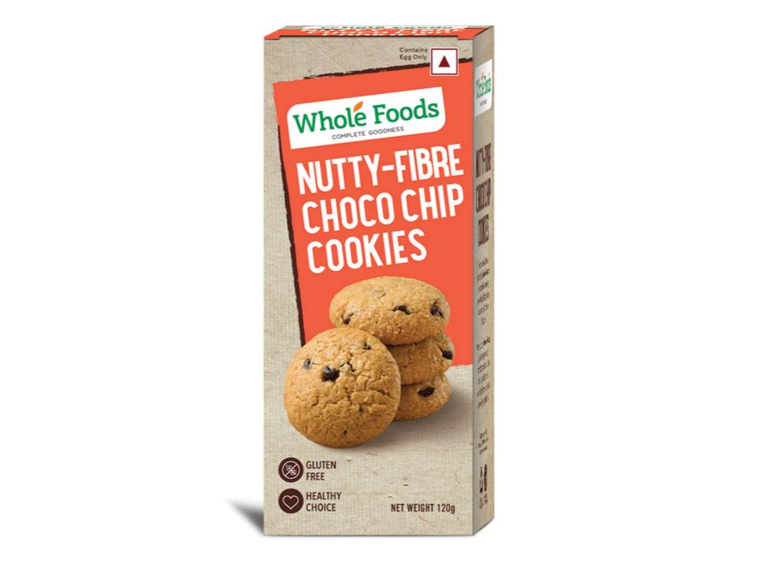 Whole Foods Gluten Free | Nutty | Fibre Chocolate Chip Cookies | 120G