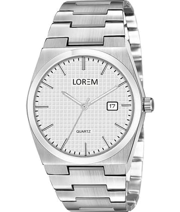 Lorem Silver Stainless Steel Analog Men's Watch