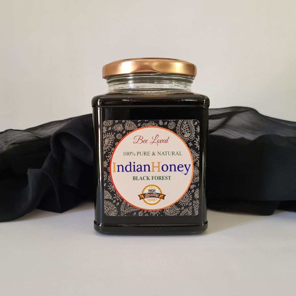 IndianHoney BlackForest Honey 100% Natural & Pure Forest-Sourced No Added Sugar (500gm)