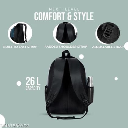 Size m 15 30l zerus black pu leather laptop backpack 156 office college travel bag for men women