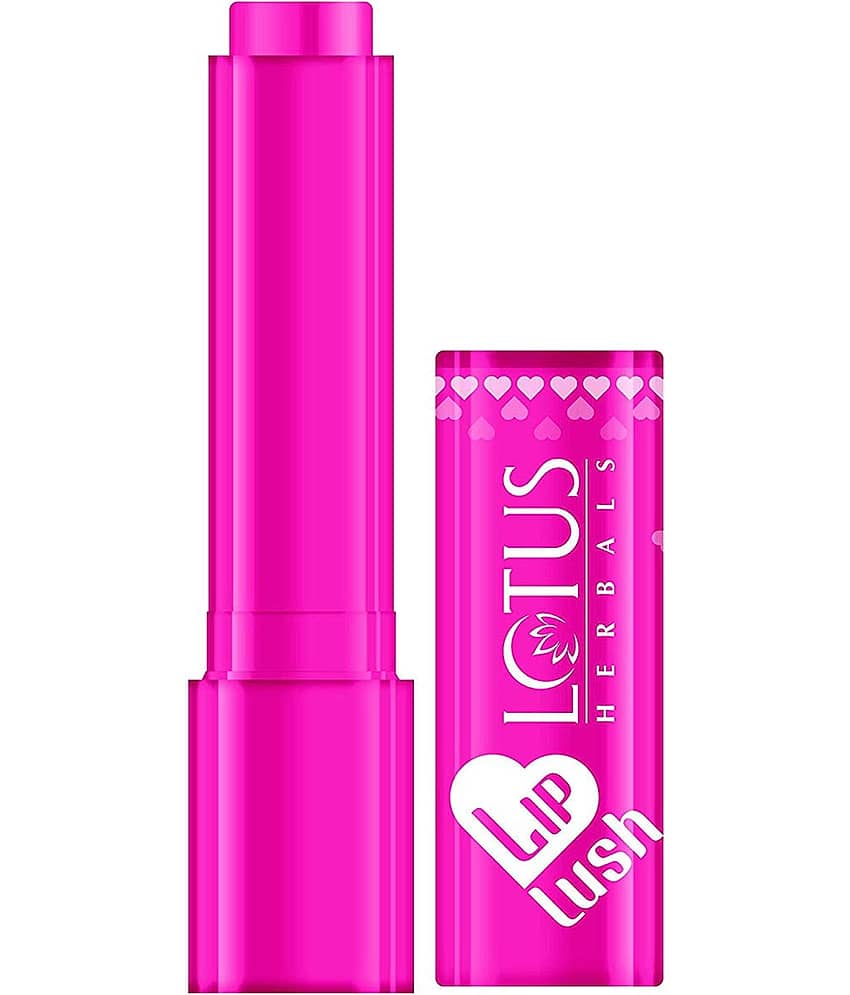 Lotus Herbals Lip Lush Tinted Lip Balm, Rosy Rose Blush, Spf 20, 8H Moisturisation, 3.5g (Pack of 1)