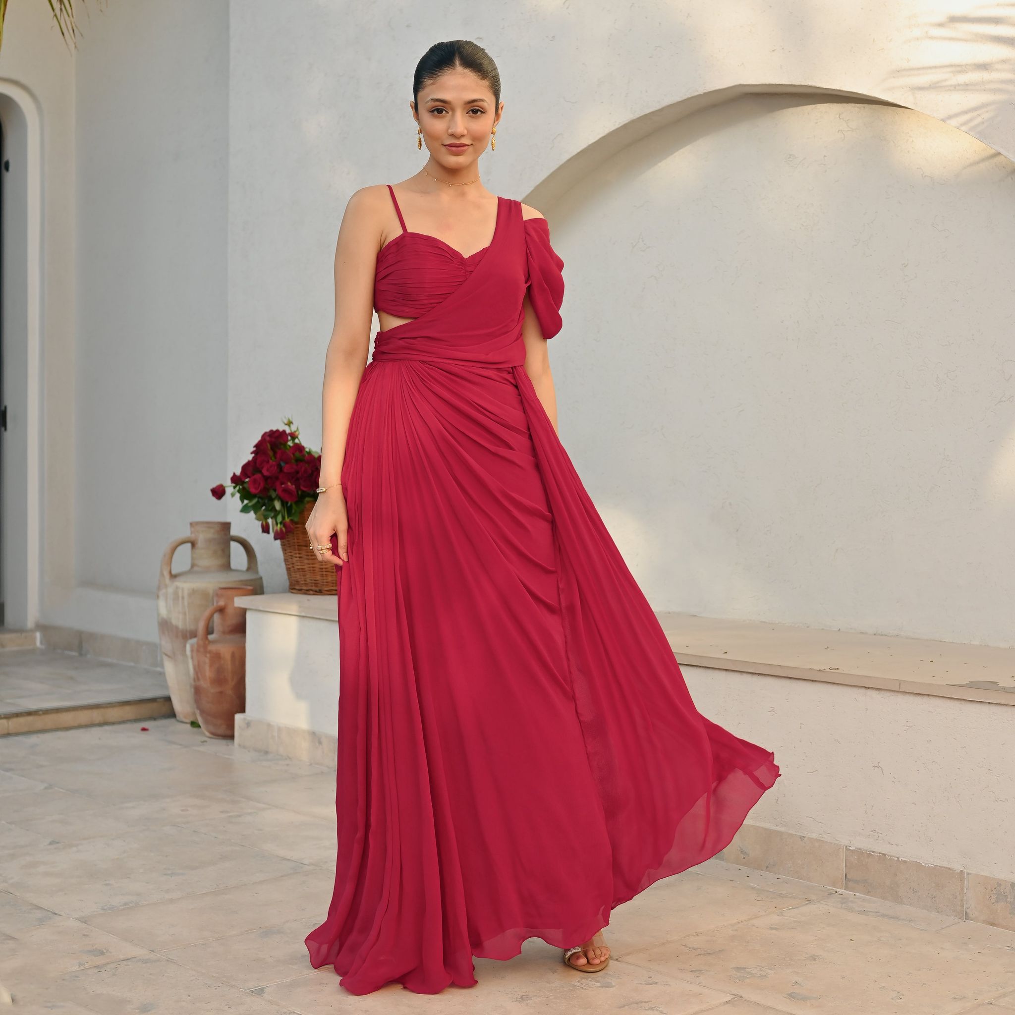 Love's Amber Long Dress-XS
