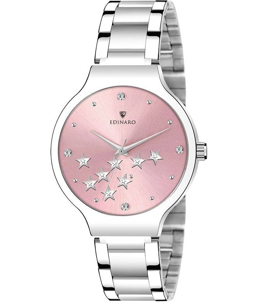 EDINARO - Silver Stainless Steel Analog Womens Watch