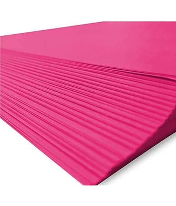 Eclet 40 pcs PINK Sheets (180-240 GSM) Copy Printing Papers/Art and Craft Paper A4 Sheets Double Sided Colored Origami Folding School, Office Stationery (Pink)