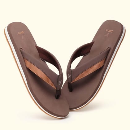 Mello Men Flip-Flops-Brown / 6