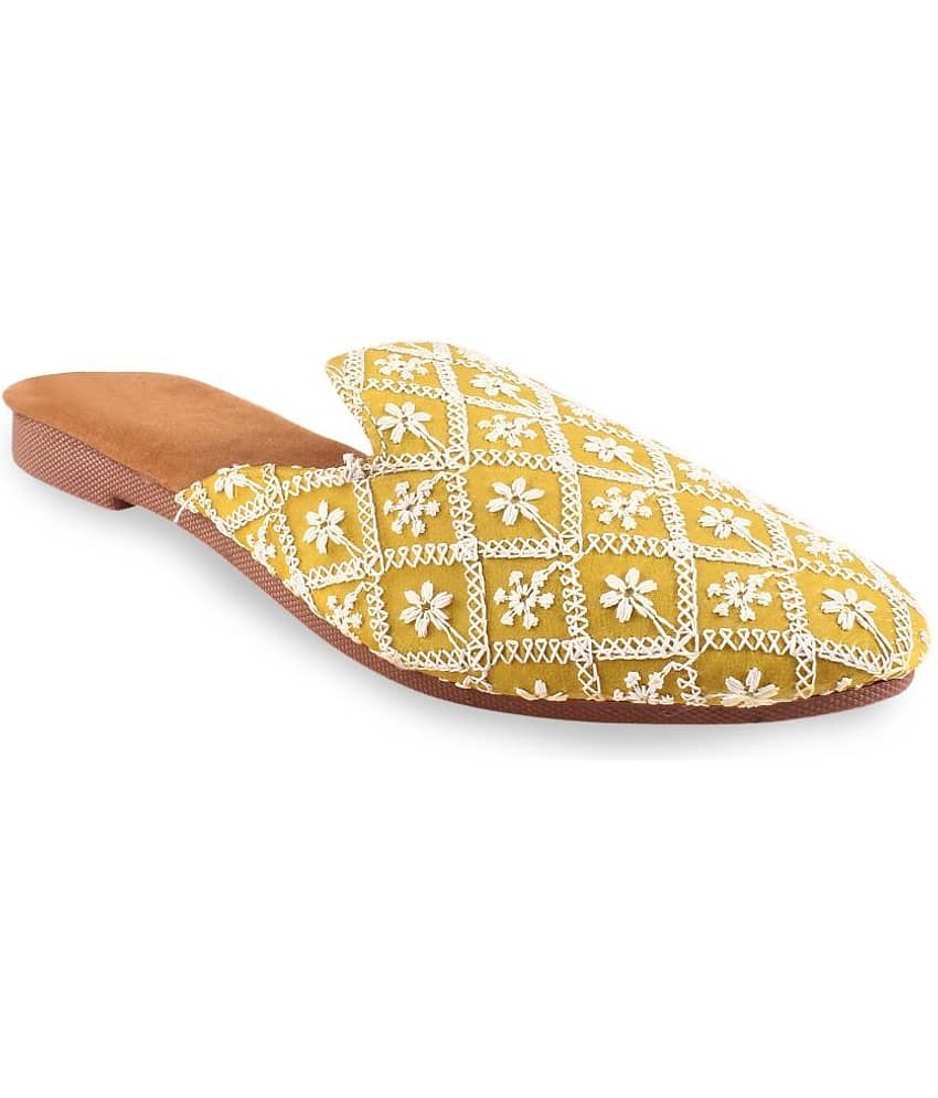 Apratim - Mustard Women's Mules
