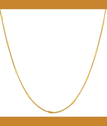 FASHION FRILL Gold Plated Chain ( Set of 1 )