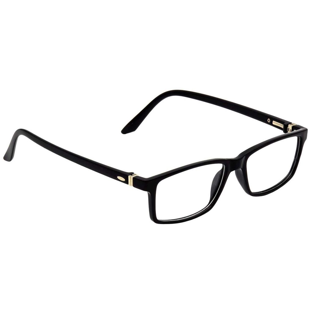 Hrinkar Plastic Full Rim Rectangle chasma frame Men & Women - HFRM-BK-11