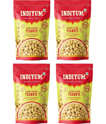 Indiyum Classic Salted Peanuts 140gm (Pack of 4)