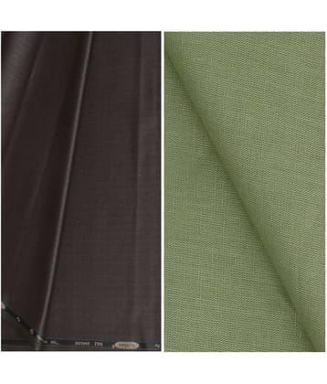 KUNDAN SULZ GWALIOR Multi 100 Percent Cotton Unstitched Shirts & Trousers 1 Pant and Shirt Piece