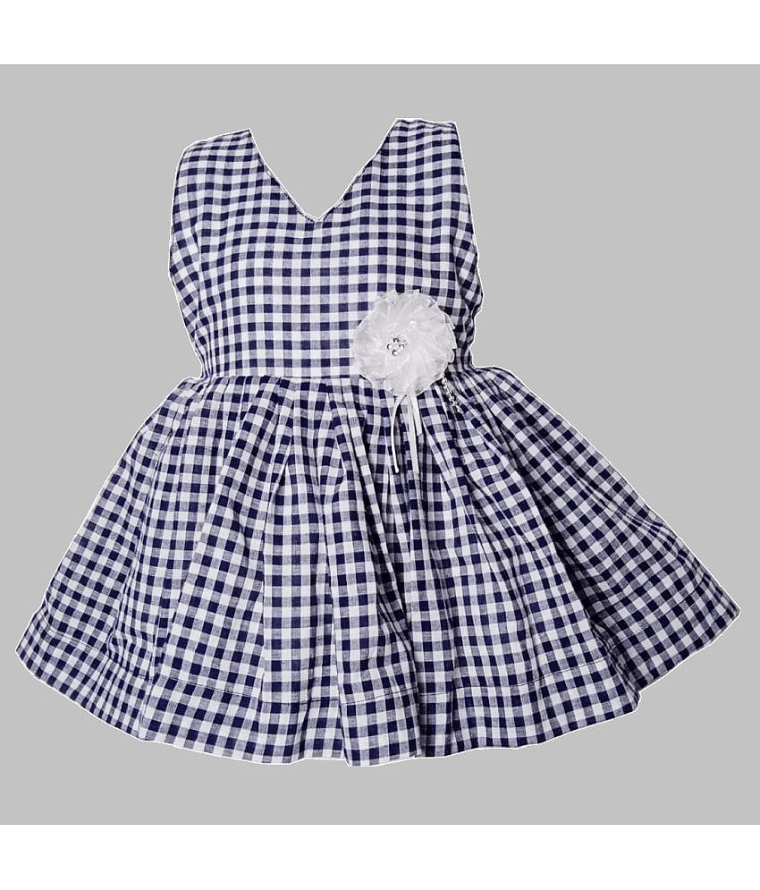 harshvardhanmart.com Pack of 1 Baby Girls Cotton Frock ( Navy Blue )