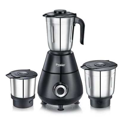 Prestige Apex 500 Watt Mixer Grinder with 3 Stainless Steel Jars | Super Efficient SS Blades | Black | 2Y Warranty | ISI Certified Prestige Apex 500 Watt Mixer Grinder with 3 Stainless Steel Jars | Super Efficient SS Blades | Black | 2Y Warranty | ISI Ce