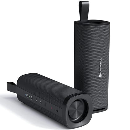 Portronics Fynix 30W HD Sound Portable Bluetooth Speaker With Dual Passive Radiator (Black)