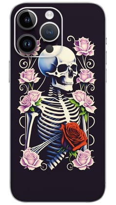 Skeleton Holding Roses Mobile Skin Wrap  - SKUL0041