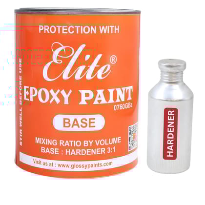 Elite Epoxy Coating - 2 Pack System (750ml Base + 250ml Hardener) | Heavy-Duty Protection for Metal, Machinery, Tanks, Concrete Surfaces & Boats | Corrosion,Chemical & Abrasion Resistant Coating.