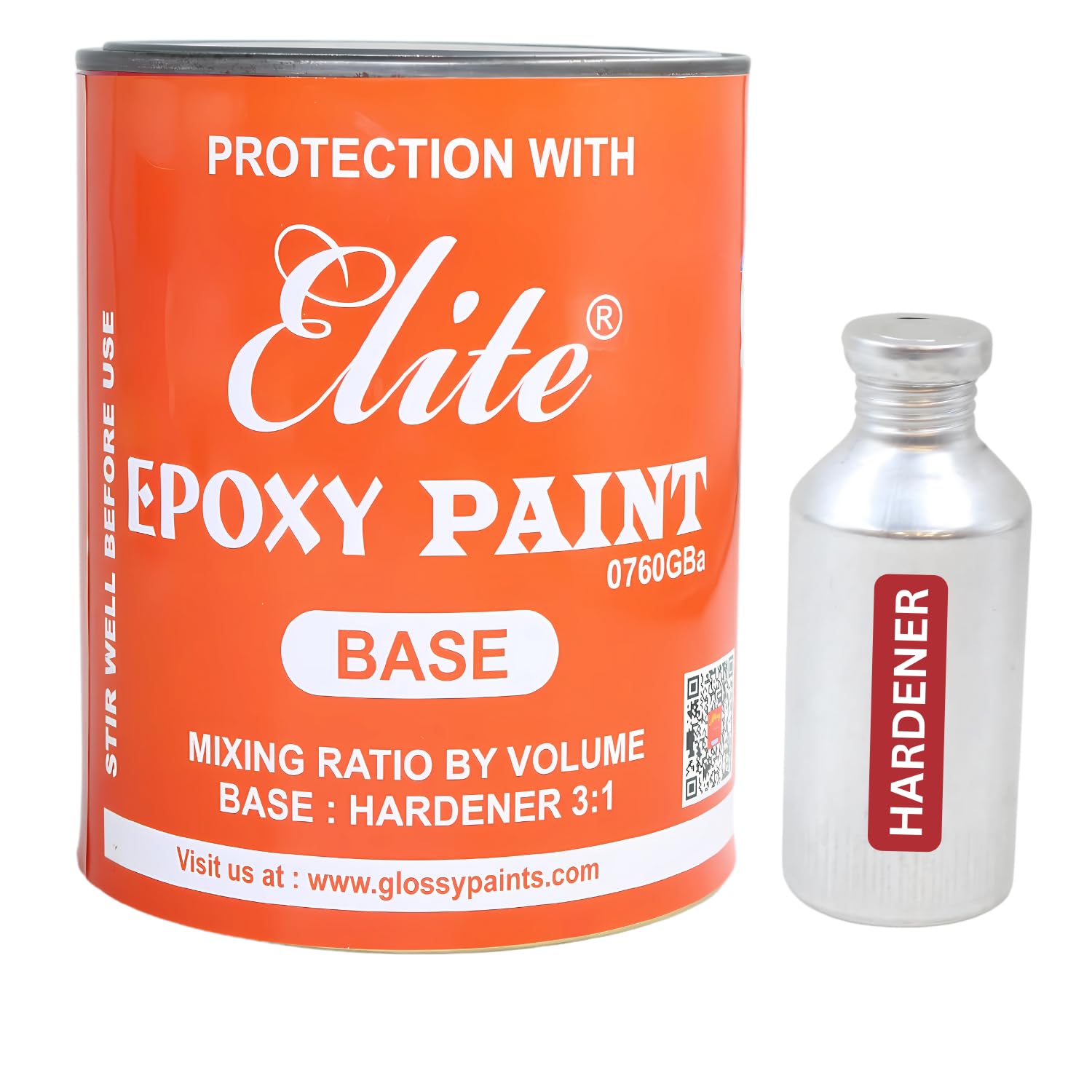Elite Epoxy Coating - 2 Pack System (750ml Base + 250ml Hardener) | Heavy-Duty Protection for Metal, Machinery, Tanks, Concrete Surfaces & Boats | Corrosion,Chemical & Abrasion Resistant Coating.
