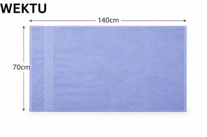 WEKTU Premium Cotton Bath Towel Set of 2 (Pink & Purple) - Ultra Soft, Highly Absorbent, and Quick Dry (70x140 cm)