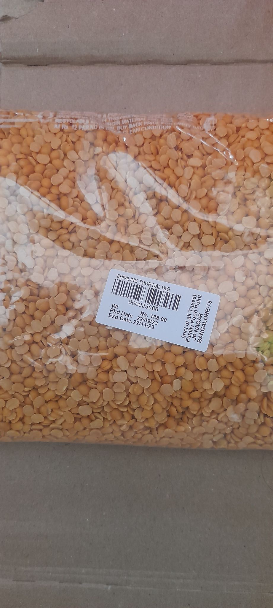 Shivling Toor dal