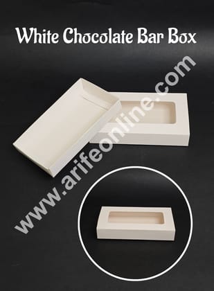 Chocolate Bar Box | Dubai chocolate box - White ( Pack of 10 Pcs ) - CAKE DECOR™
