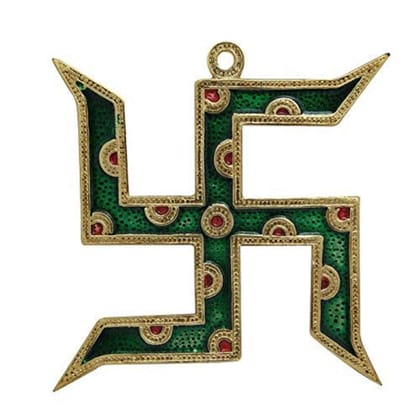 DreamKraft Metal Meenakri Swastik Door Hanging Toran for Home Decor and Gift Purpose