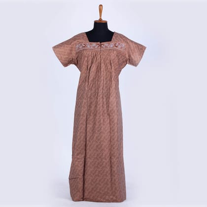 Nstyle Cotton Nighty PLEATED 2XL