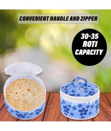 Roti Cover | Round Roti Rumal | Cotton Roti Cloth for Kitchen | Zipper & Handle | Chapati Cover for Casserole | Printed | Assorted