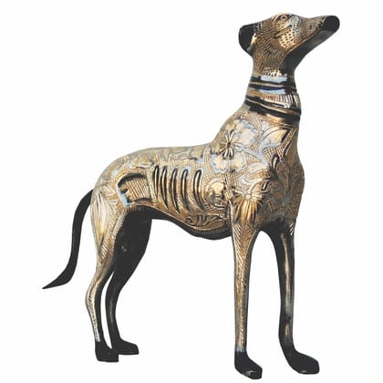 Brass Showpiece Dog Statue (ANMAS049 C)