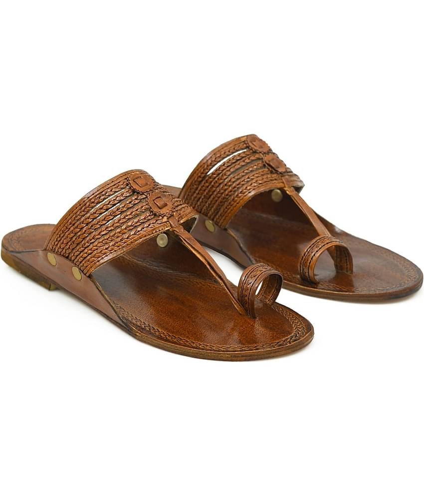 STEPHORN - Brown Men's Kolhapuris