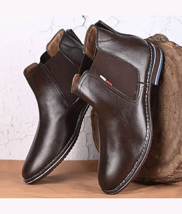 Leeport - Tan Men's Chelsea Boots