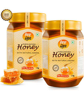 ANP BEE Raw Unpasteurized Forest Honey Pure & Natural Honey 1 kg Pack of 2