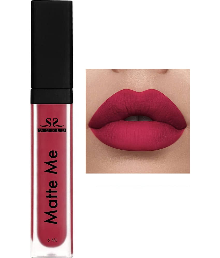 ssworld Dark Nude,Pink Matte Lipstick 6