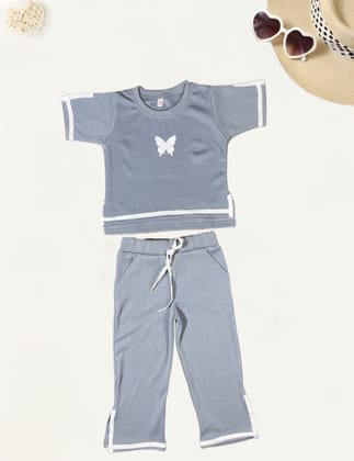 Girl's Causal Co-Ord Set [GCS-6003] (3-11 Years)-4-5Y (Size - 24) / Imported