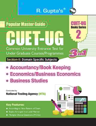 CUET-UG: Section-II (Domain Specific Subjects: Accountancy/Book Keeping, Economics/Business Economics, Business Studies) Entrance Test Guide [Paperback] [Oct 16, 2025] RPH Editorial Board