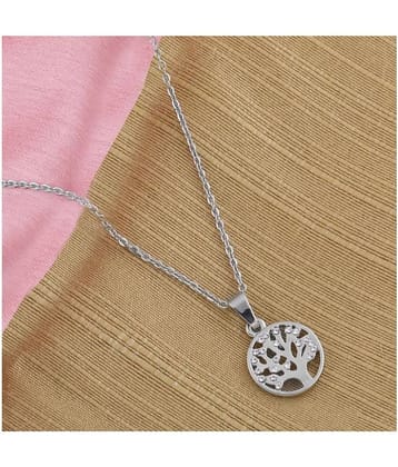 Silver Shine Silver Plated Chain ( Set of 1 )