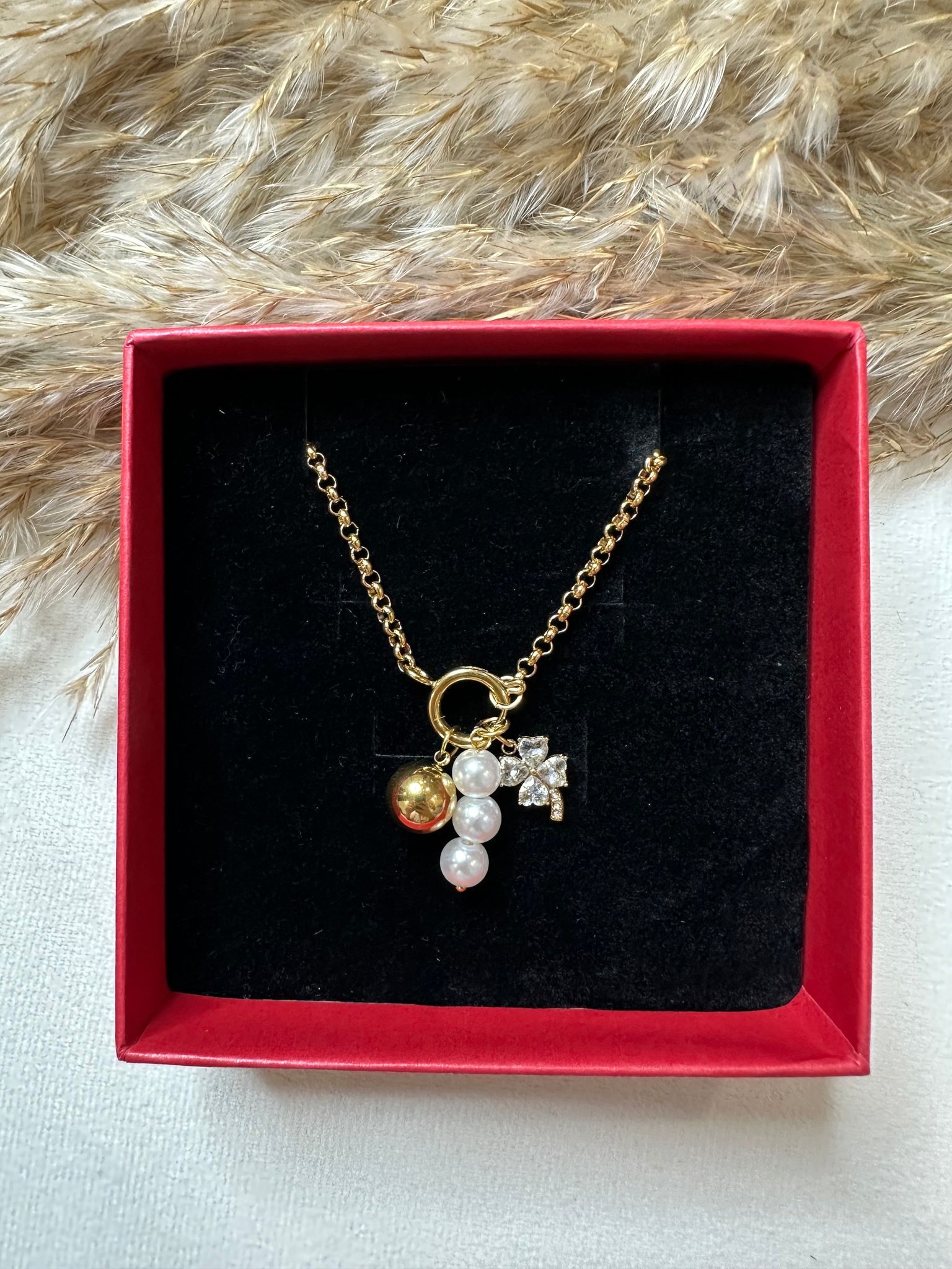 Carnation Charms Necklace
