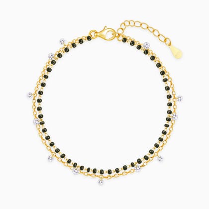 Golden Divine Dazzle Mangalsutra Bracelet
