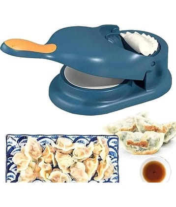 Plastic 2 In 1 Dough Press Dumpling Gujiya / Samosa / Ghughra / Momos / Puri Maker Set Of 1 Pic