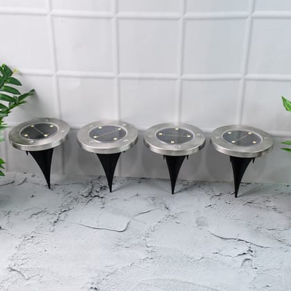 Solar Powered LED Garden Lights (4 Pc)