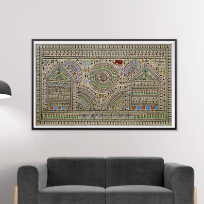 Saura Tribal Artwork with Pattachitra Saura Tribal Artwork with Pattachitra