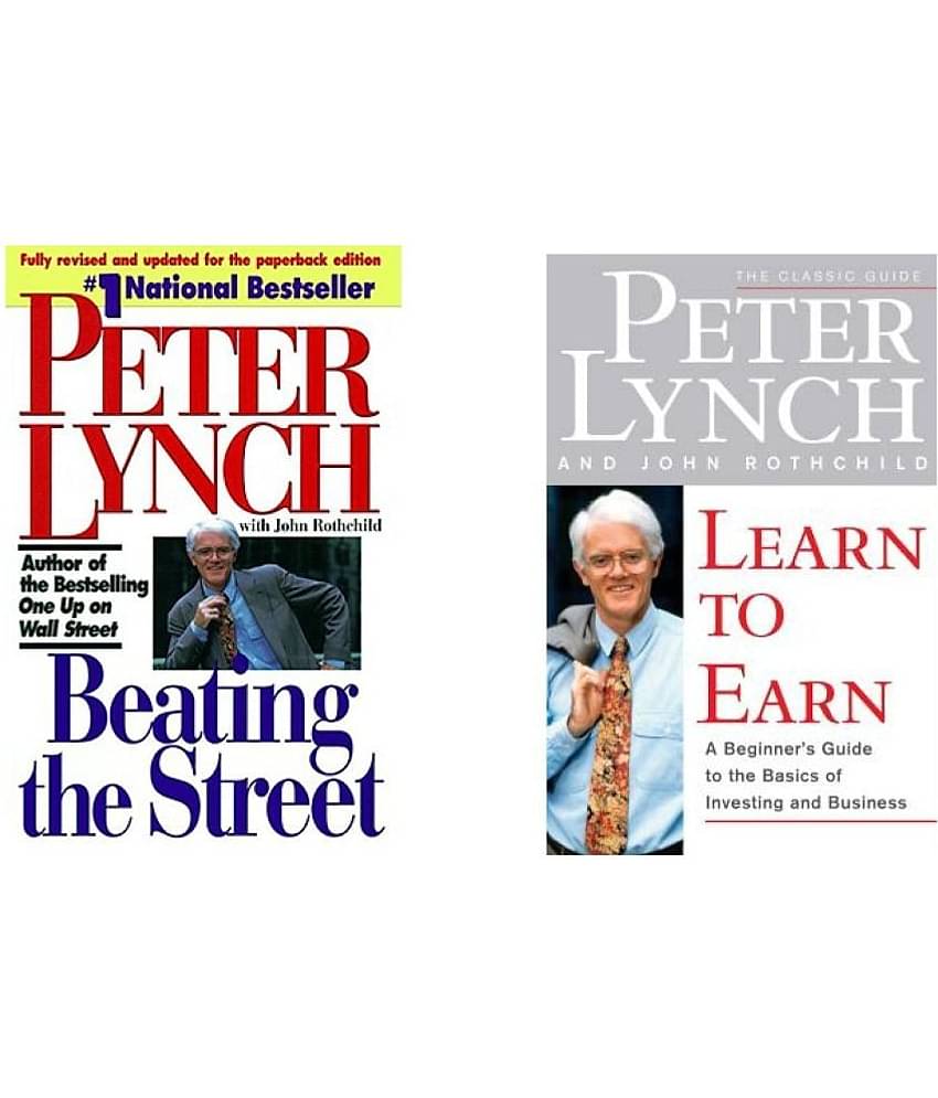 Combo Peter Lynch 2 Books Set: Beating The Street & Learn To Earn (English Paperback)